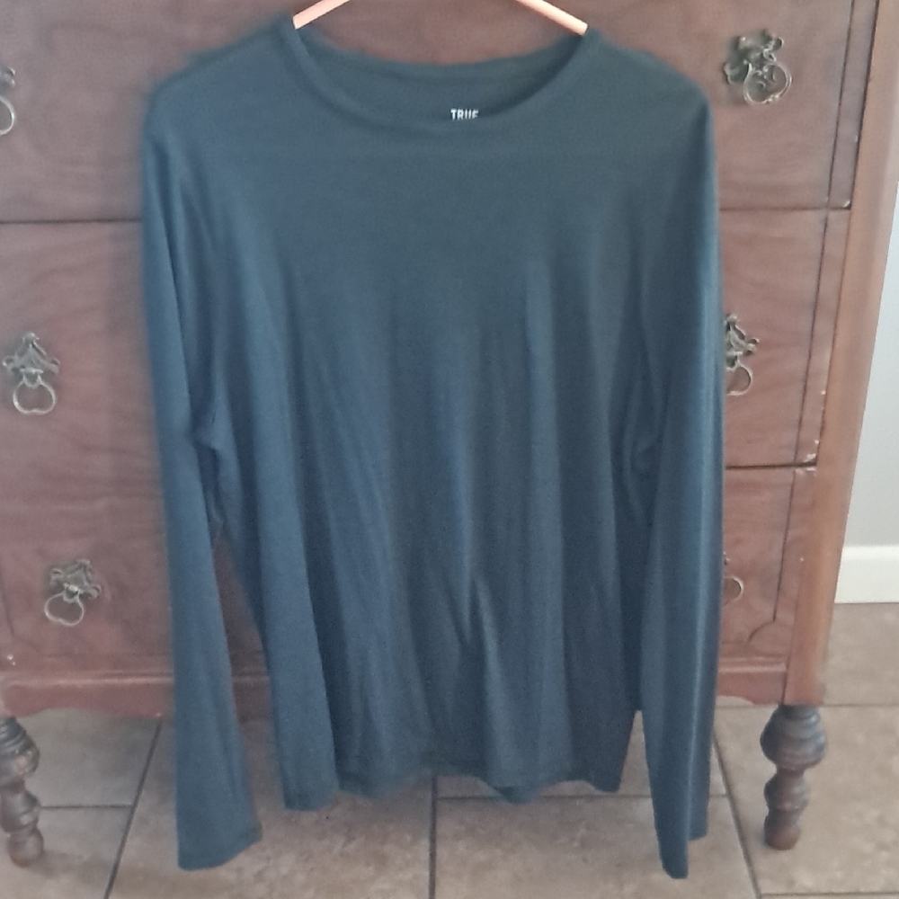 Merino Wool Long Sleeve T- Shirt,  Mens Small